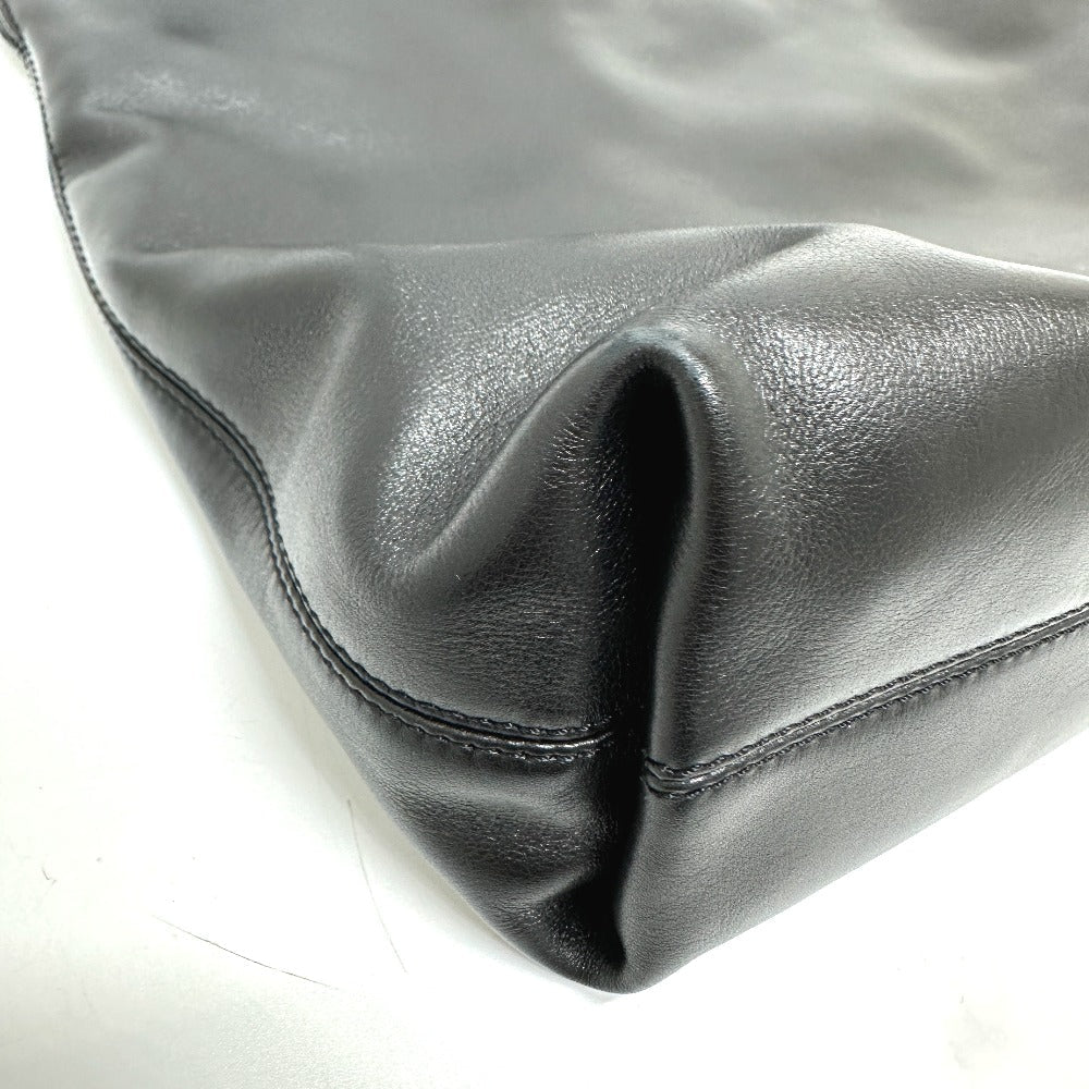 CHANEL Tote Bag lambskin black COCO Mark Women Used Authentic