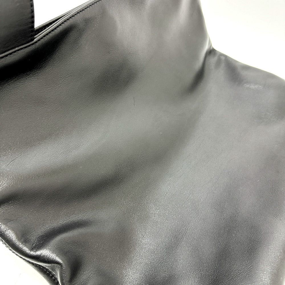 CHANEL Tote Bag lambskin black COCO Mark Women Used Authentic