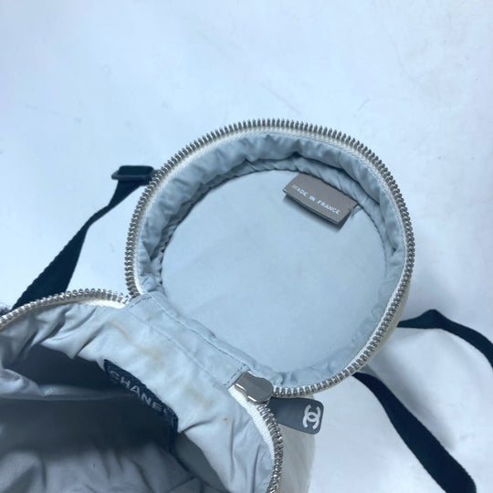 CHANEL Shoulder Bag Nylon canvas white Sports CC COCO Mark Bottle Holder Women Used Authentic