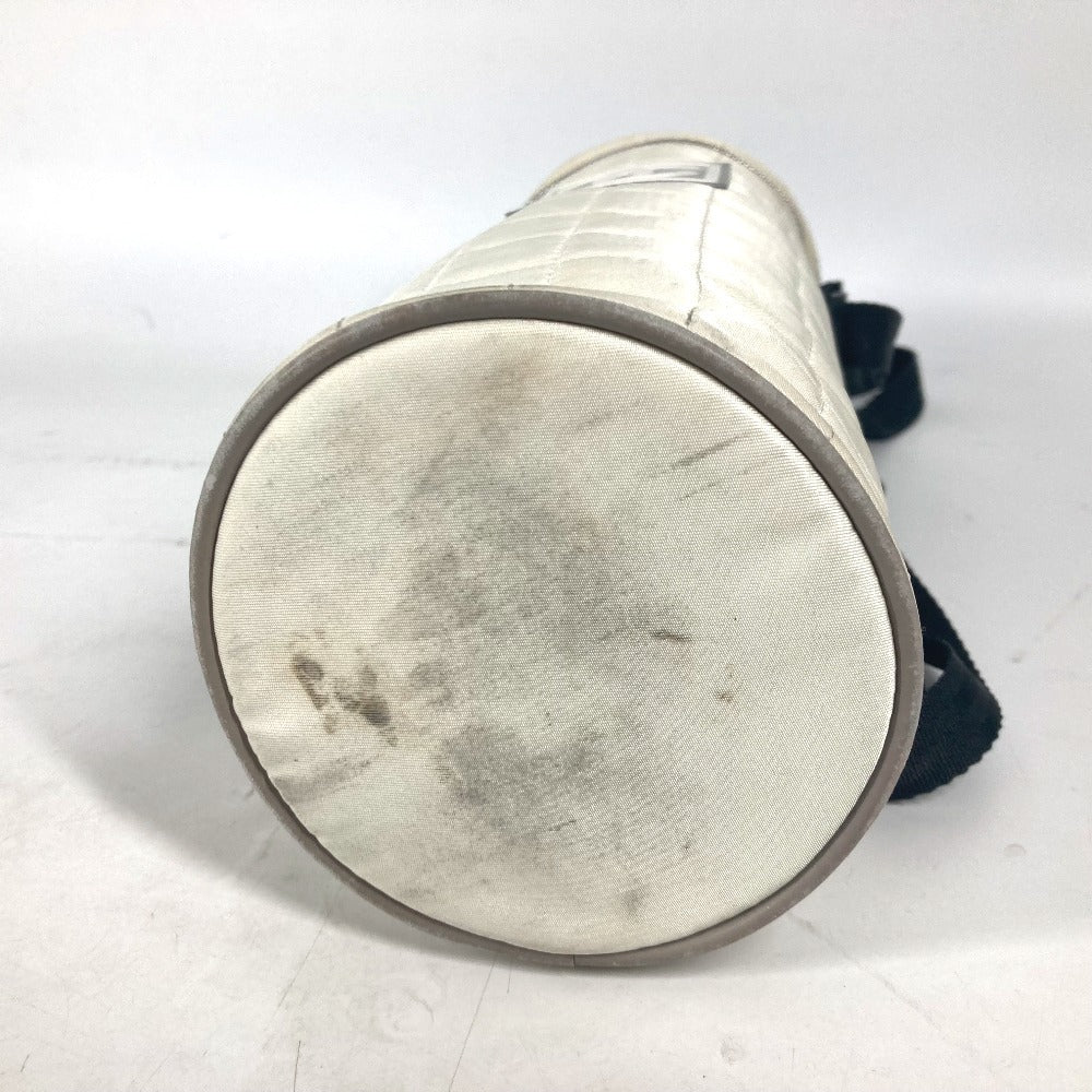 CHANEL Shoulder Bag Nylon canvas white Sports CC COCO Mark Bottle Holder Women Used Authentic