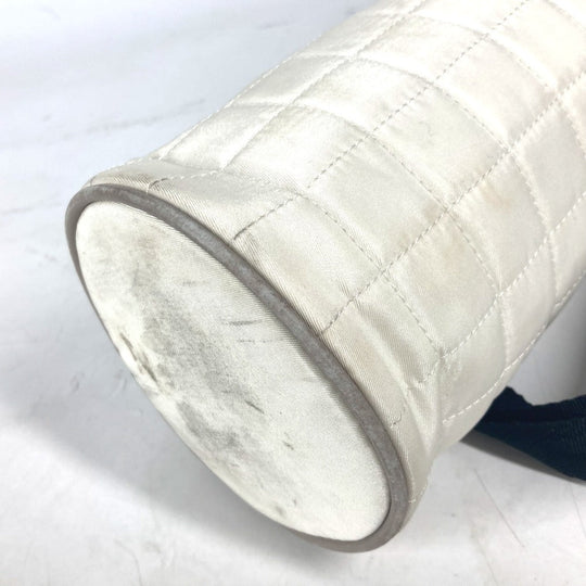 CHANEL Shoulder Bag Nylon canvas white Sports CC COCO Mark Bottle Holder Women Used Authentic