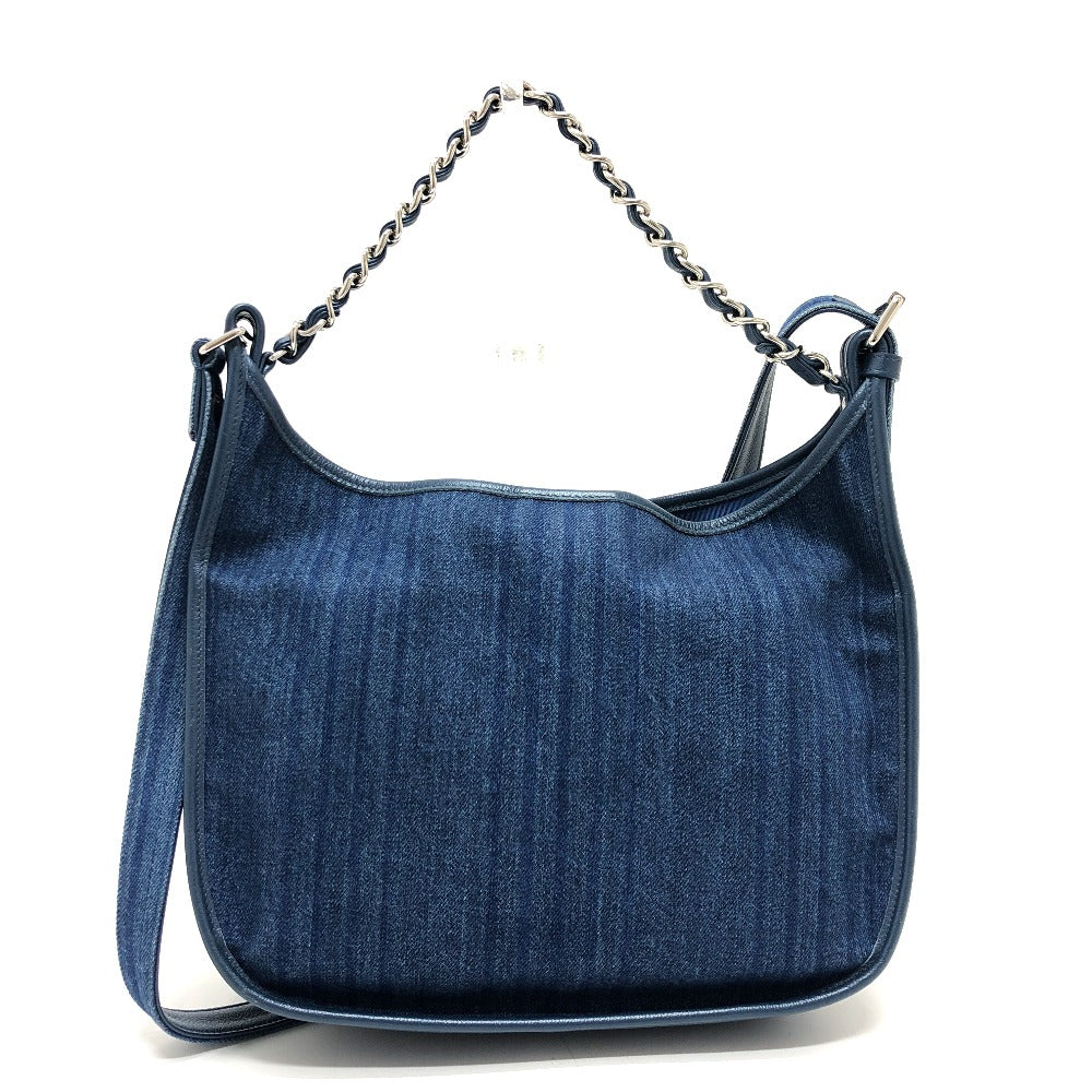 CHANEL Shoulder Bag A57641 denim blue Matrasse COCO Mark