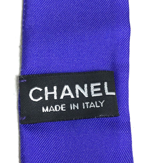 CHANEL scarf silk multicolor COCO Mark COCO Women Secondhand Authentic