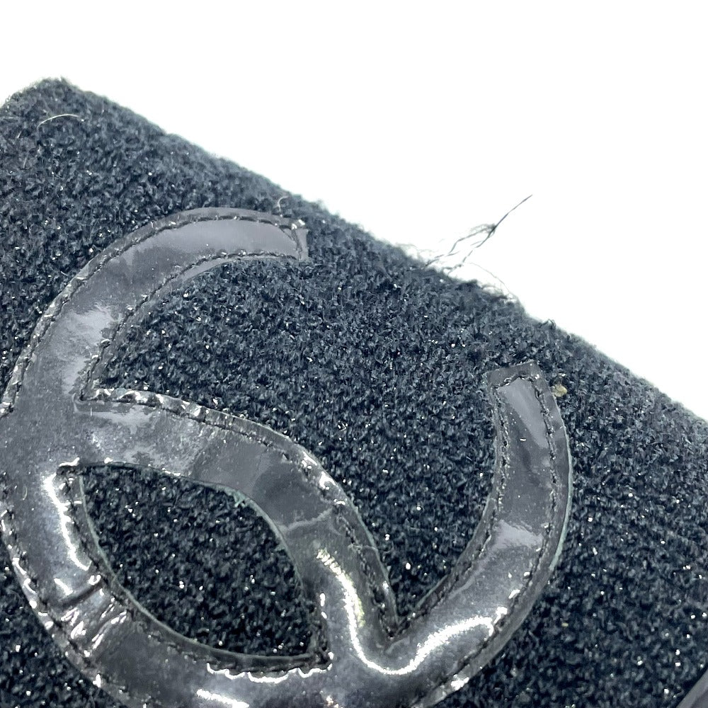 CHANEL Slip-on G29762 Tweed, Patent Leather black CCCOCO Mark Espadrille 39