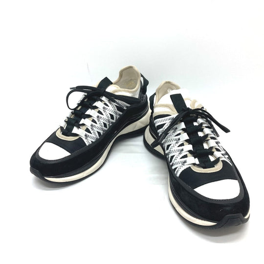CHANEL sneakers G46260 suede black 25C Spindle COCO Mark 38