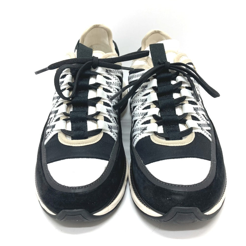 CHANEL sneakers G46260 suede black 25C Spindle COCO Mark 38