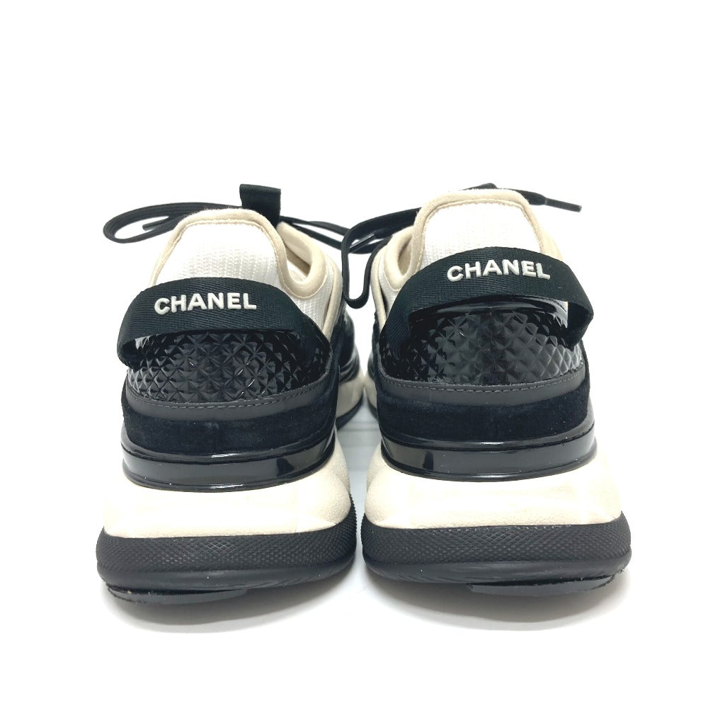 CHANEL sneakers G46260 suede black 25C Spindle COCO Mark 38