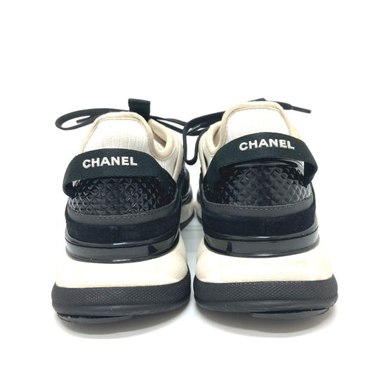CHANEL sneakers G46260 suede black 25C Spindle COCO Mark 38