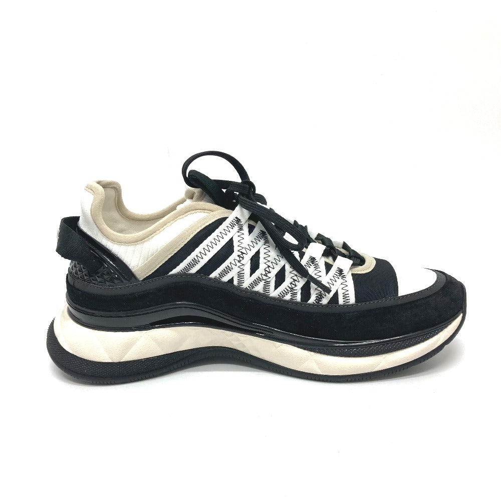 CHANEL sneakers G46260 suede black 25C Spindle COCO Mark 38
