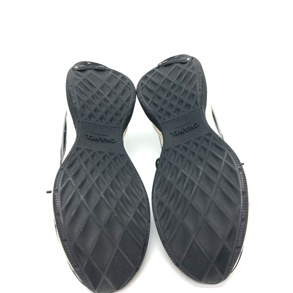 CHANEL sneakers G46260 suede black 25C Spindle COCO Mark 38