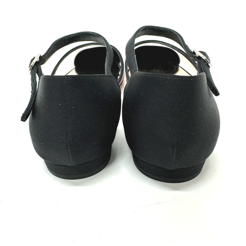 CHANEL pumps G37503 mesh black 21S Merry Jane Women 37 1/2 Used Authentic