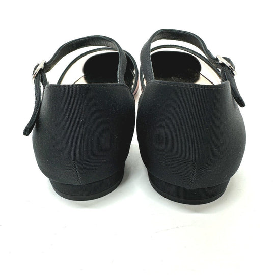 CHANEL pumps G37503 mesh black 21S Merry Jane Women 37 1/2 Used Authentic