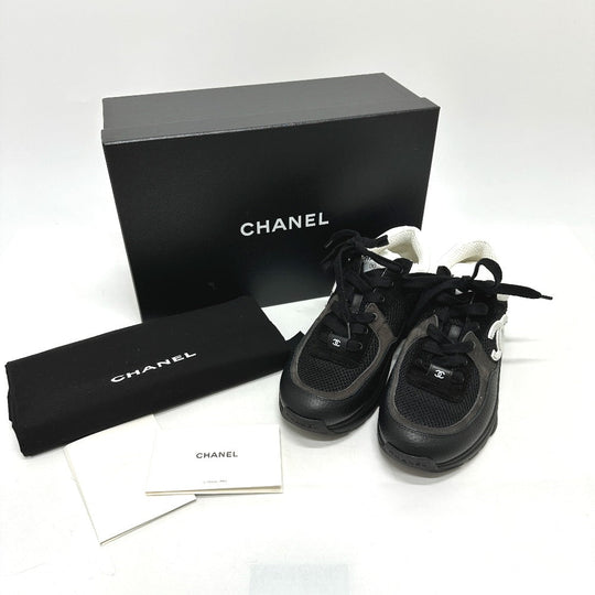 CHANEL sneakers G38299 Calf leather black 2025 Side COCO Mark Low Top Calfskin 38