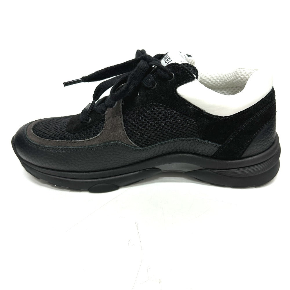 CHANEL sneakers G38299 Calf leather black 2025 Side COCO Mark Low Top Calfskin 38