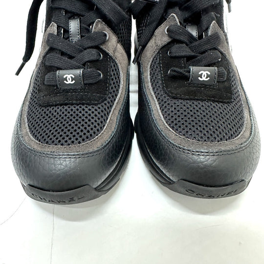 CHANEL sneakers G38299 Calf leather black 2025 Side COCO Mark Low Top Calfskin 38