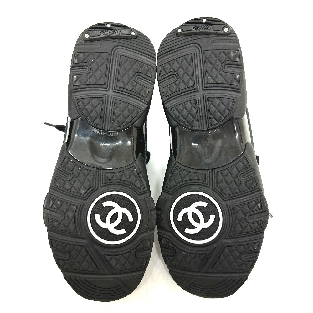 CHANEL sneakers G38299 Calf leather black 2025 Side COCO Mark Low Top Calfskin 38