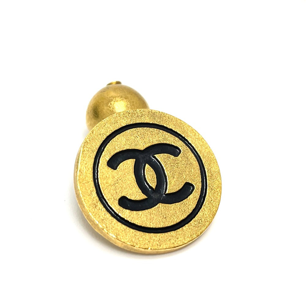 CHANEL cuffs metal gold CCCOCO Mark 93A vintage Women Used Authentic