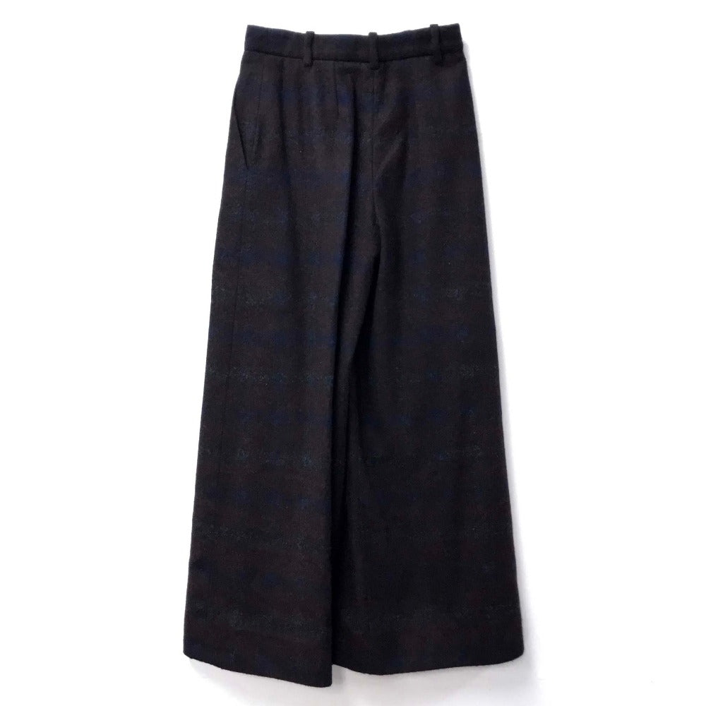 CHANEL Pants fabric Bordeaux Flannel 15B Women 34 Used Authentic