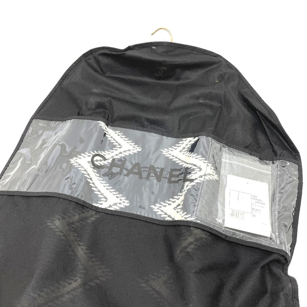 CHANEL skirt P55435K07229 Wool / cashmere black 16K Side double zip Women 34 Used Authentic