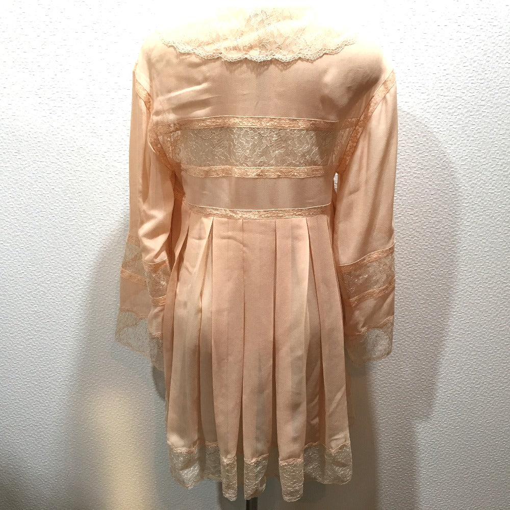 CHANEL dress P56537 silk pink Race switch 17S Women 34 Used Authentic