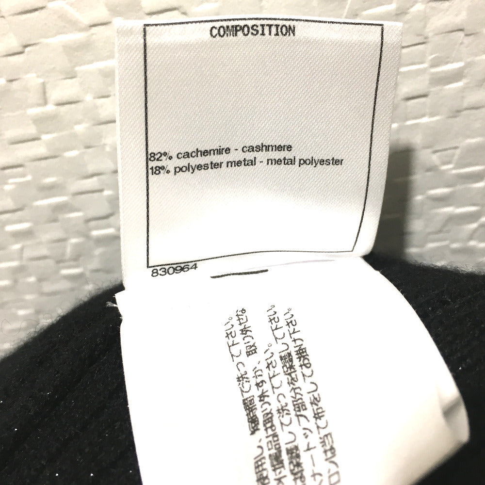 CHANEL one piece cashmere black knit 18S Women 34 Used Authentic