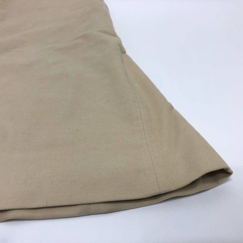 CHANEL skirt AH951 cotton beige Square logo pocket 01A Women 36 Used Authentic