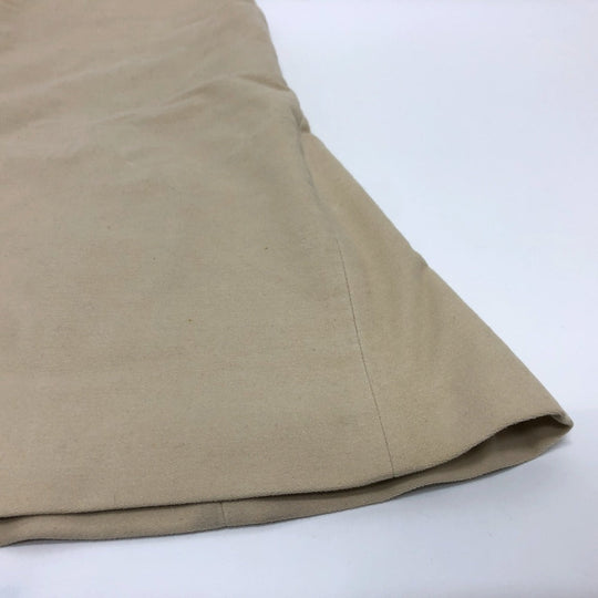 CHANEL skirt AH951 cotton beige Square logo pocket 01A Women 36 Used Authentic