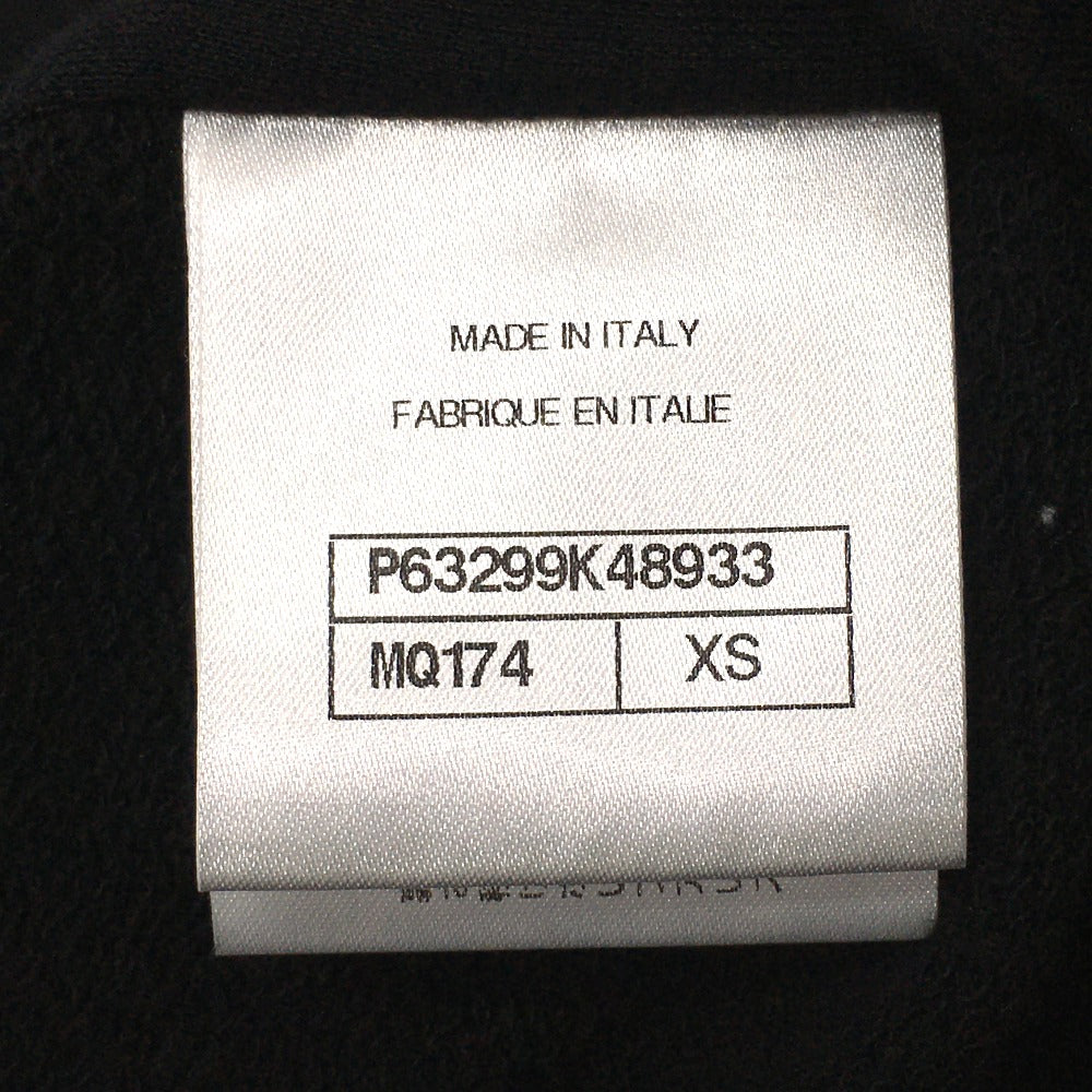 CHANEL Hoodie P63299 Cotton, Sequins black Graffiti CC logo 20P Sweatshirt Long Sleeve Women XS Used Authentic