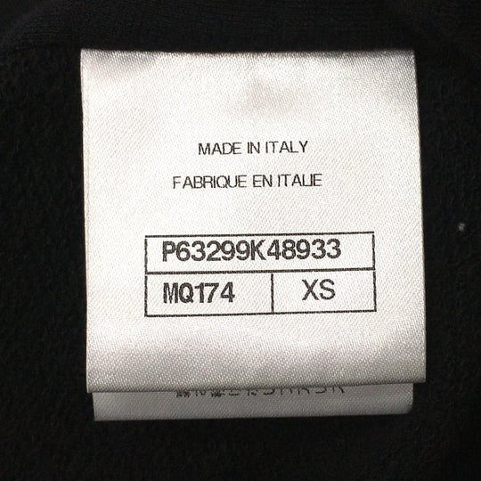 CHANEL Hoodie P63299 Cotton, Sequins black Graffiti CC logo 20P Sweatshirt Long Sleeve Women XS Used Authentic
