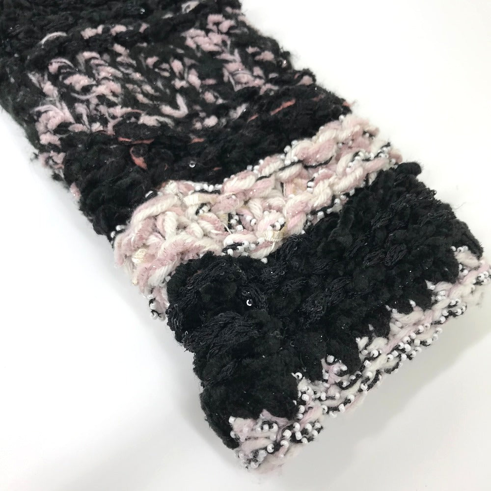CHANEL Jacket P73552 Wool, Polyester multicolor CC COCO Mark Tweed Pearl Women 34 Used Authentic