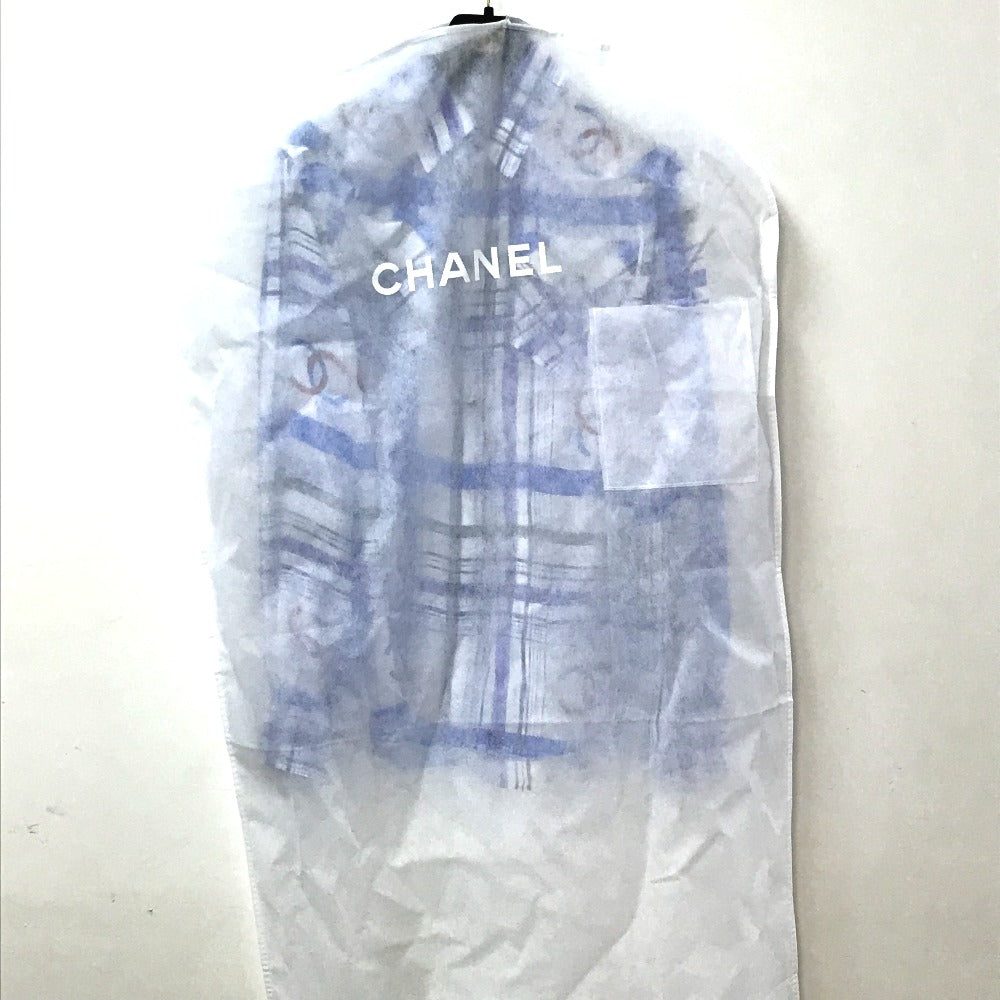 CHANEL blouse P74508 silk white CC COCO Mark printed muslin 34