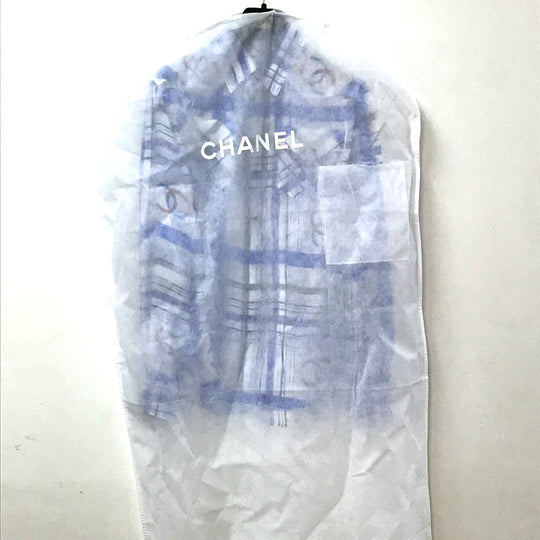 CHANEL blouse P74508 silk white CC COCO Mark printed muslin 34