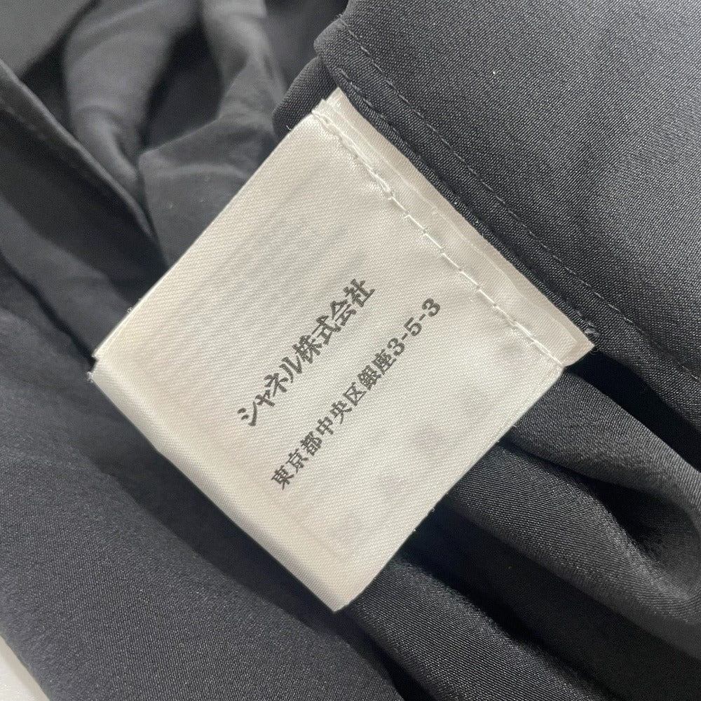 CHANEL Long sleeve shirt P52246 silk black 15B Tops shirt 34
