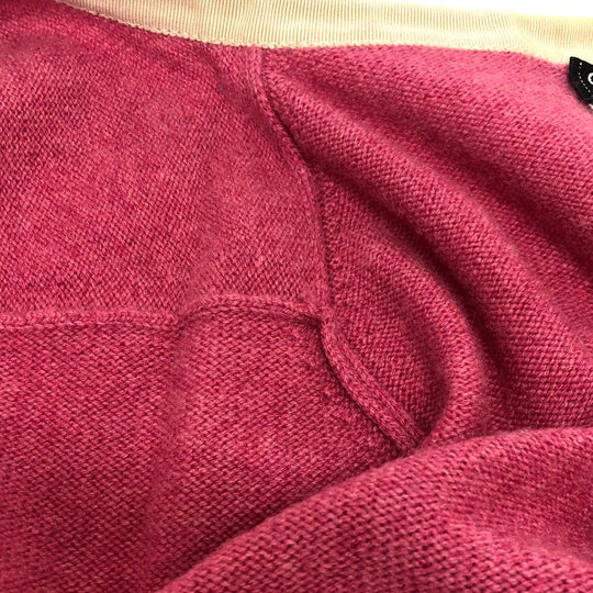 CHANEL cardigan P40668K cashmere pink outer Bicolor Chain 38