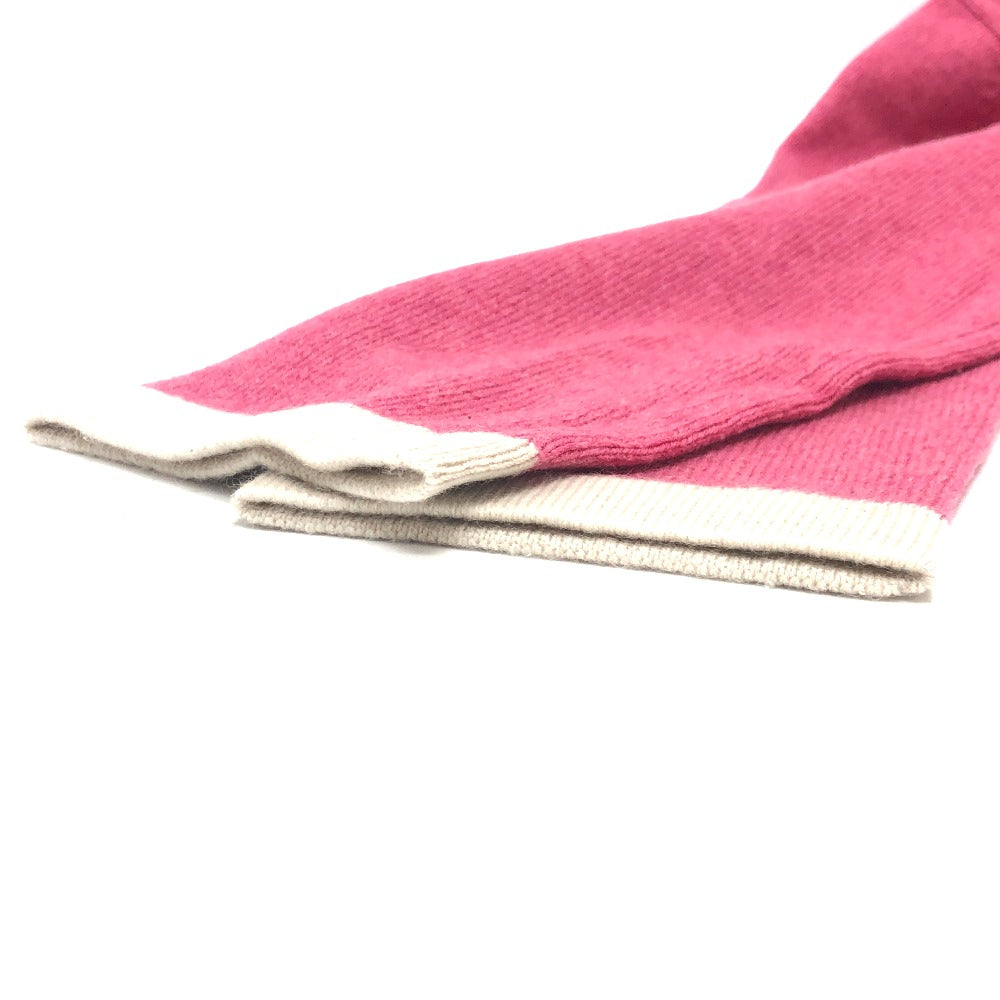 CHANEL cardigan P40668K cashmere pink outer Bicolor Chain 38