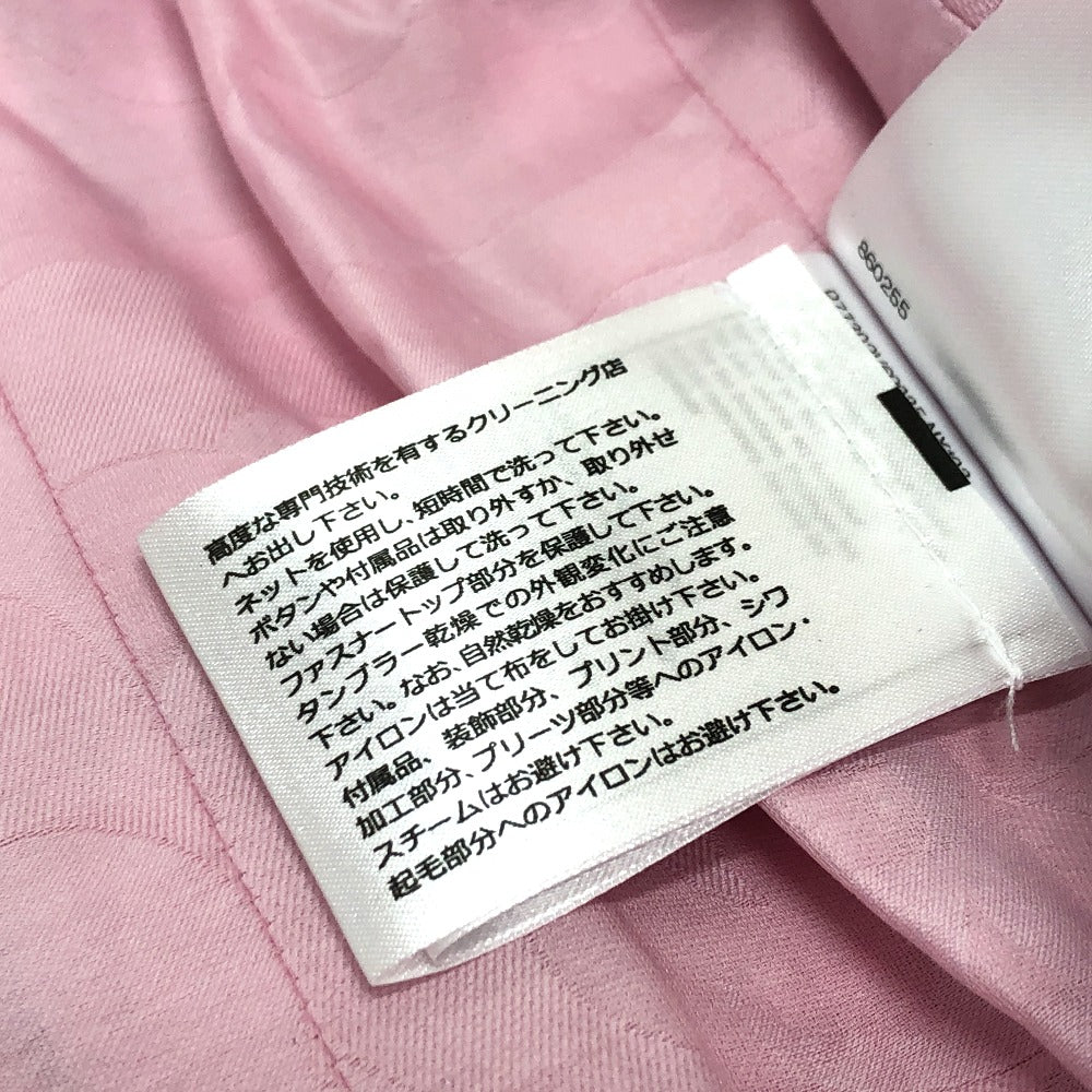 CHANEL Jacket P77302 tweed pink 24S COCO Mark button Women 34 Used Authentic