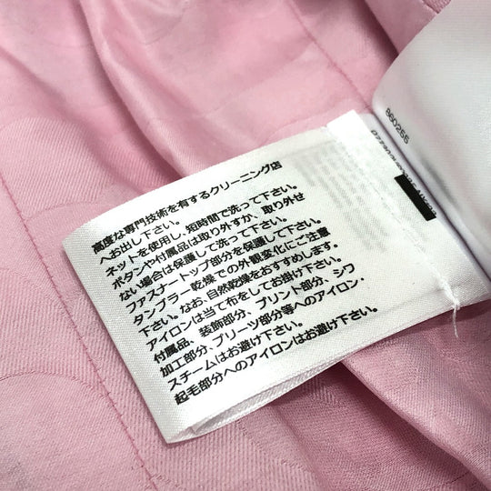 CHANEL Jacket P77302 tweed pink 24S COCO Mark button Women 34 Used Authentic