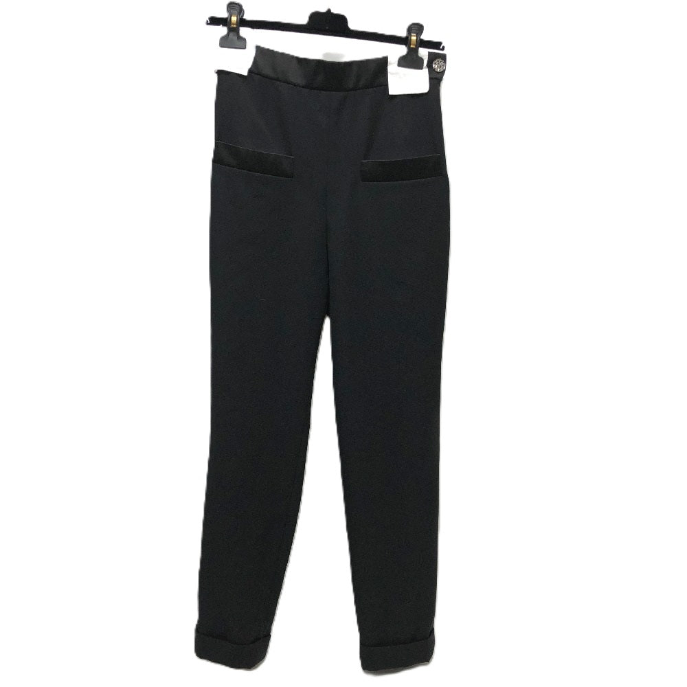 CHANEL Pants P73139 Wool, Silk black 22A Bottoms Women 34 Used Authentic