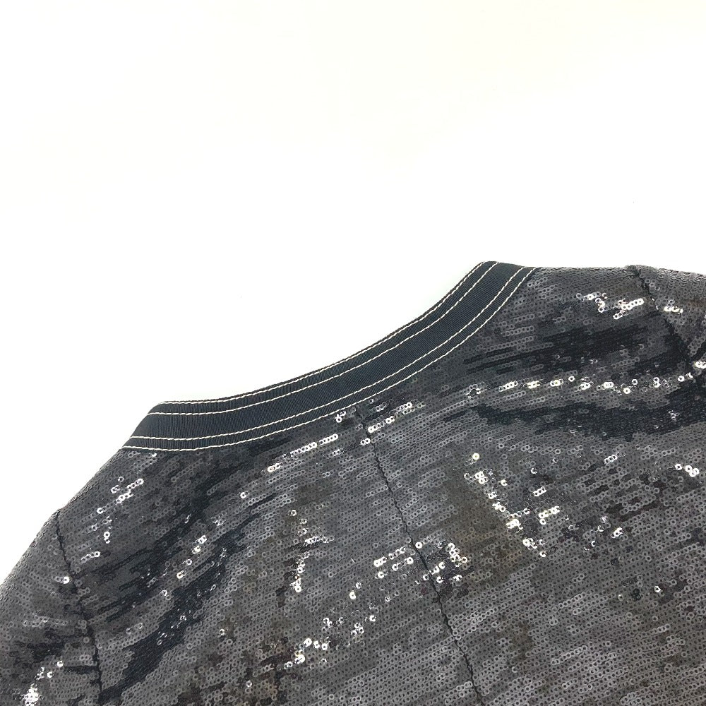 CHANEL Jacket P45044 Sequin black Sequin Women 36 Used Authentic