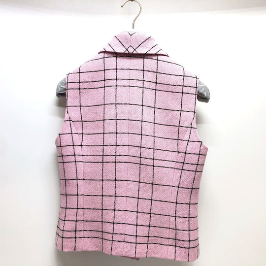 CHANEL Best P77266 tweed pink 24S tweed Women 34 Used Authentic