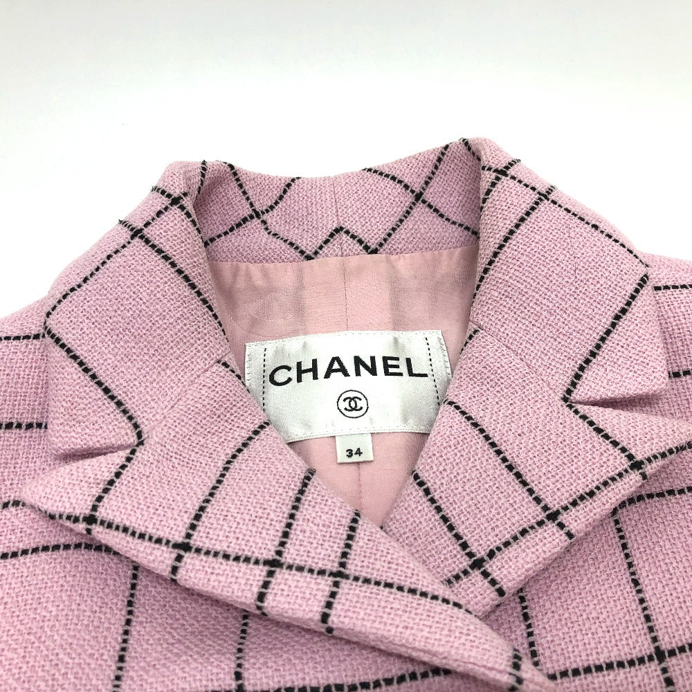 CHANEL Best P77266 tweed pink 24S tweed Women 34 Used Authentic