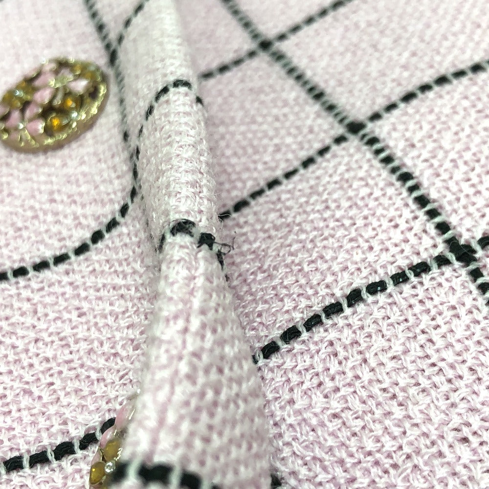 CHANEL Best P77266 tweed pink 24S tweed Women 34 Used Authentic