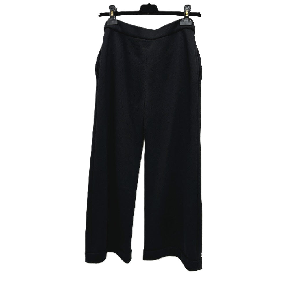 CHANEL Pants P76230 cotton black 24A COCO Mark Button CC Women 34 Used Authentic