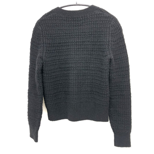 CHANEL sweater P59735 cashmere black 18B CCCOCO Mark logo icon beaded knit 34