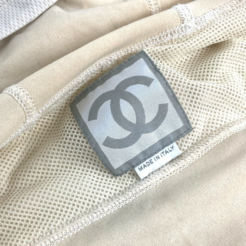 CHANEL Hoodie P23616 polyamide white 04P Sports CC COCO Mark Women 38 Used Authentic