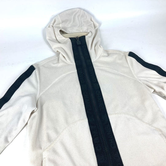 CHANEL Hoodie P23616 polyamide white 04P Sports CC COCO Mark Women 38 Used Authentic