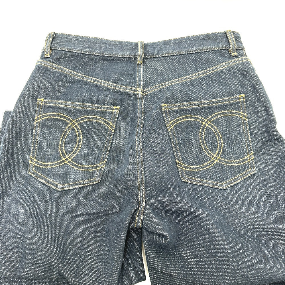 CHANEL Denim pants P78765 denim blue 24B Coco Pocket Jeans - Washed Denim 34