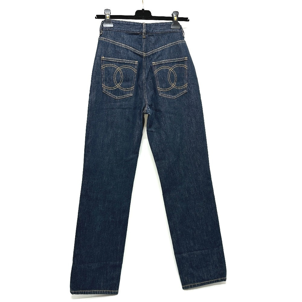 CHANEL Denim pants P78765 denim blue 24B Coco Pocket Jeans - Washed Denim 34