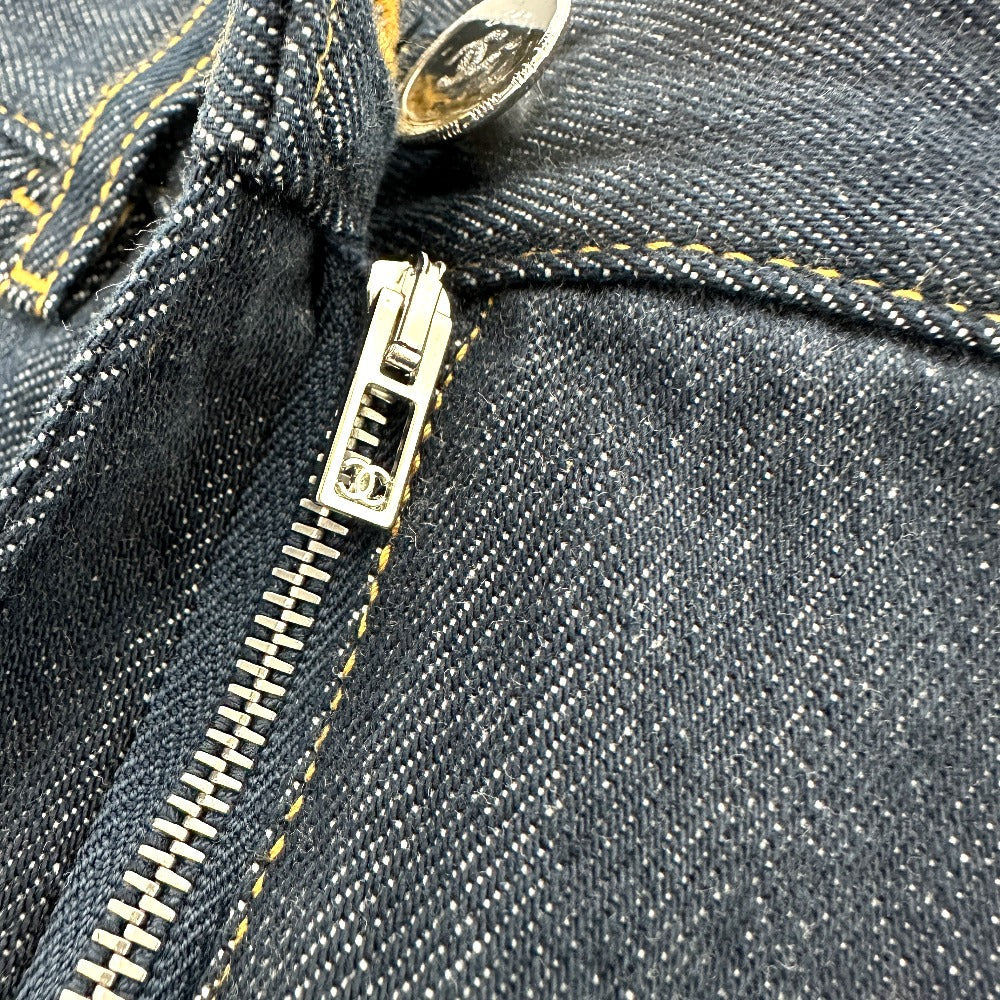 CHANEL Denim pants P78765 denim blue 24B Coco Pocket Jeans - Washed Denim 34