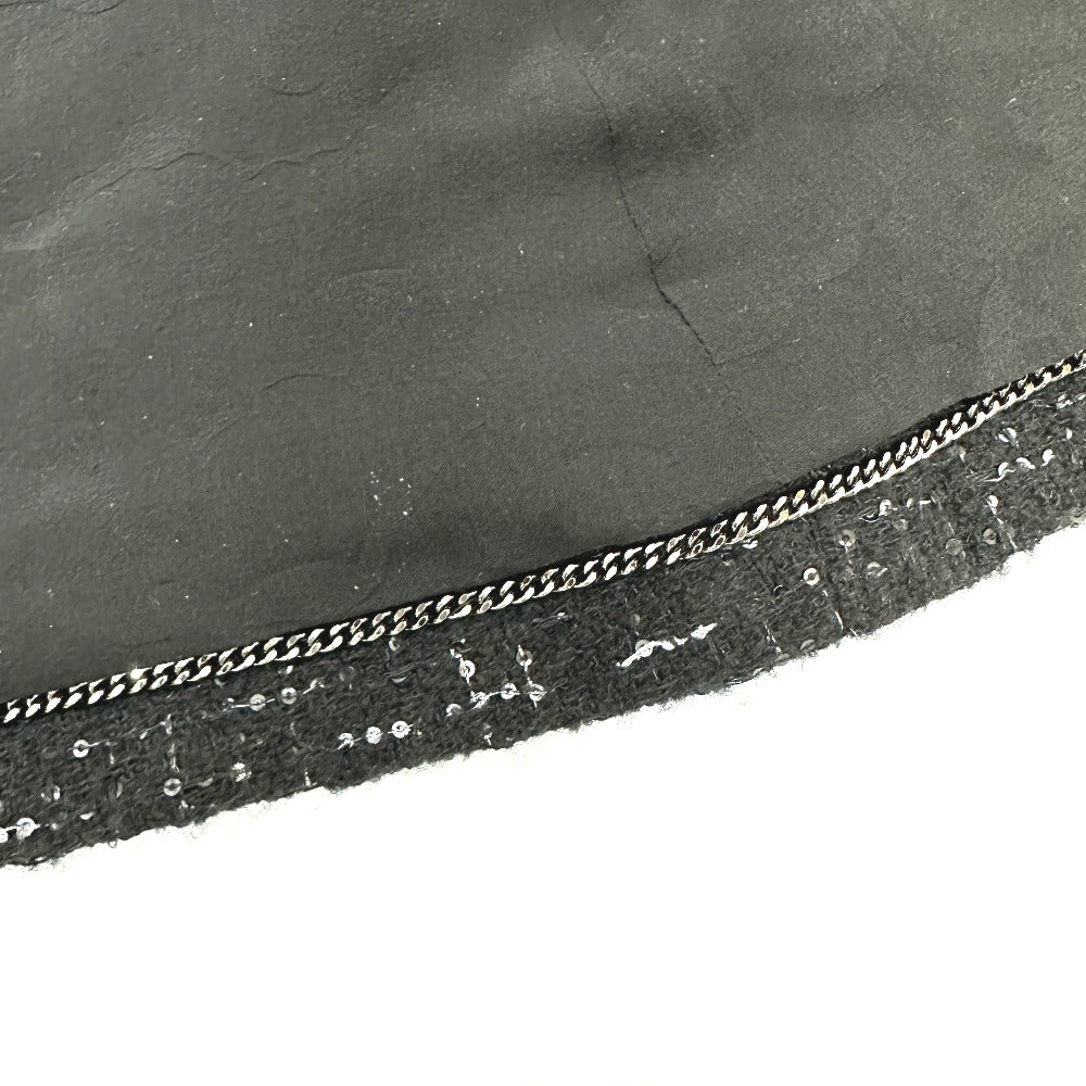 CHANEL Jacket P78012 tweed black 24B Glitter Tweed 34